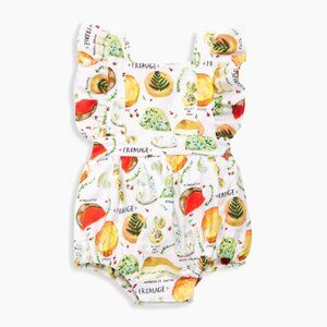 Baby Girl's Say Fromage Bubble Romper